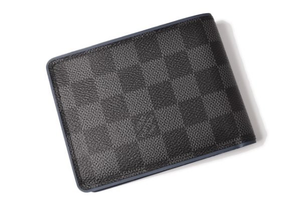 l 19 0040 3 Louis Vuitton Multiple Wallet Damier Graphite Black