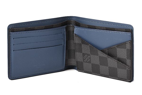 l 19 0040 4 Louis Vuitton Multiple Wallet Damier Graphite Black