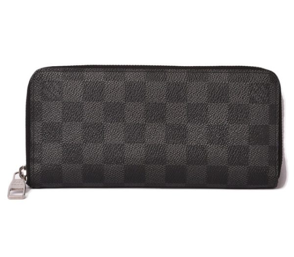 l 19 0064 1 Louis Vuitton Zippy Long Wallet Damier Graphite Wallet