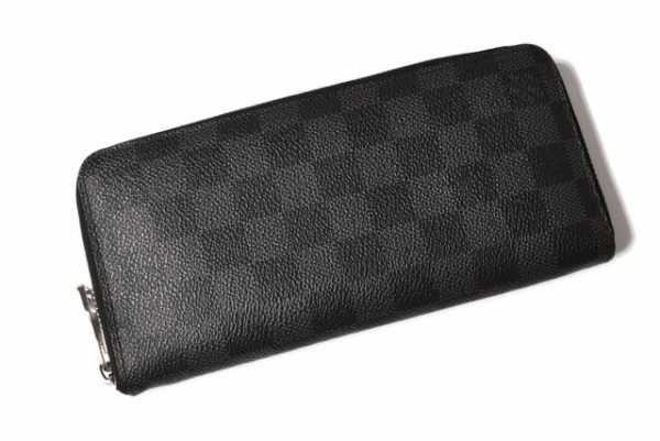 l 19 0064 2 Louis Vuitton Zippy Long Wallet Damier Graphite Wallet