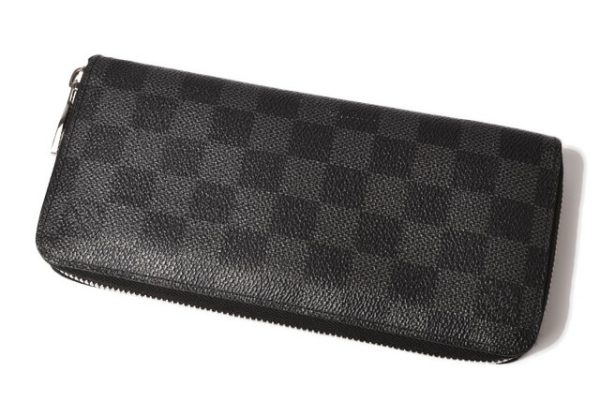 l 19 0064 3 Louis Vuitton Zippy Long Wallet Damier Graphite Wallet