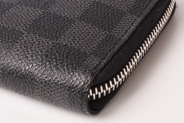 l 19 0064 5 Louis Vuitton Zippy Wallet Long Damier Graphite Black