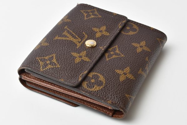 l 19 0077 3 Louis Vuitton Elise Wallet Monogram Brown