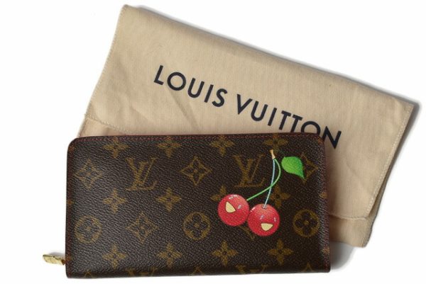 l 19 0082 12 Louis Vuitton Wallet Monogram Cherry Brown