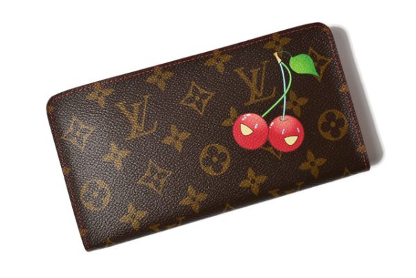 l 19 0082 2 Louis Vuitton Wallet Monogram Cherry Brown