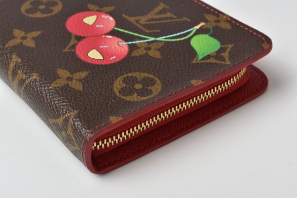 l 19 0082 6 Louis Vuitton Wallet Monogram Cherry Brown