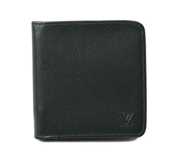 l 19 0092 1 Louis Vuitton Porte Vier Monet Zip Wallet Taiga Wallet