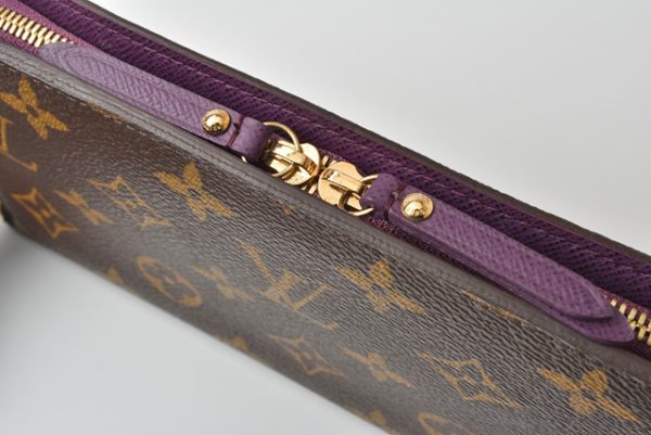 l 19 0094 4 Louis Vuitton Long Wallet Portefeuille Insolit Violette Monogram