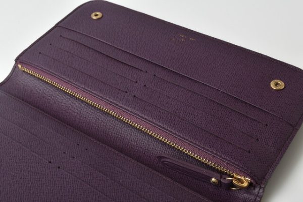 l 19 0094 9 Louis Vuitton Long Wallet Portefeuille Insolit Violette Monogram