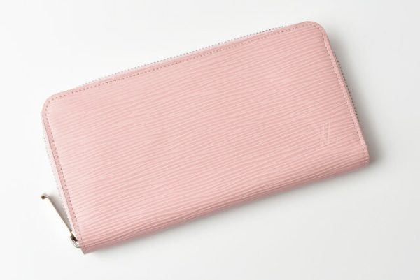 l 19 0095 2 Louis Vuitton Long Wallet Zippy Wallet Epi Rose Ballerine