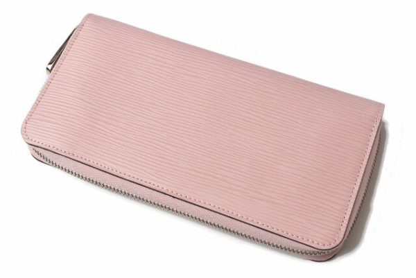 l 19 0095 3 Louis Vuitton Long Wallet Zippy Wallet Epi Rose Ballerine