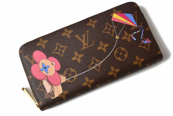 l 19 0113 2 Louis Vuitton Vivienne Zippy Wallet Long Monogram Brown