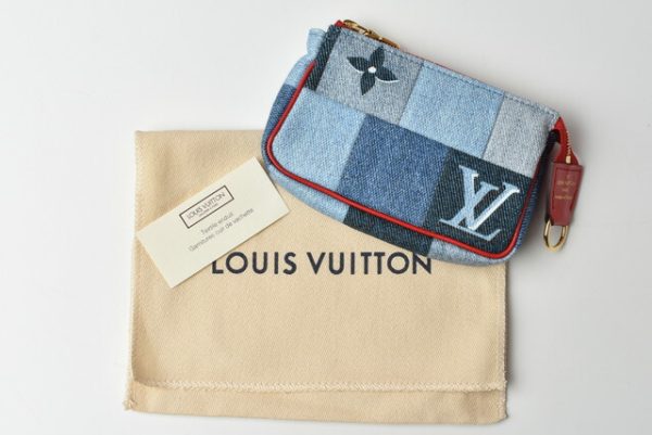 l 20 0002 10 Louis Vuitton Micro Pochette Accessoire Denim Blue