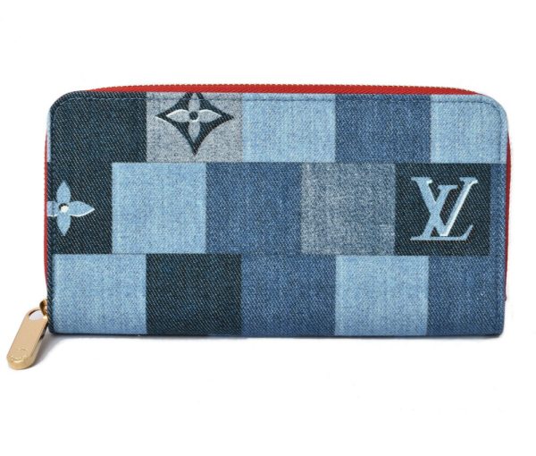 l 20 0004 1 Louis Vuitton Zippy Long Wallet Denim Wallet