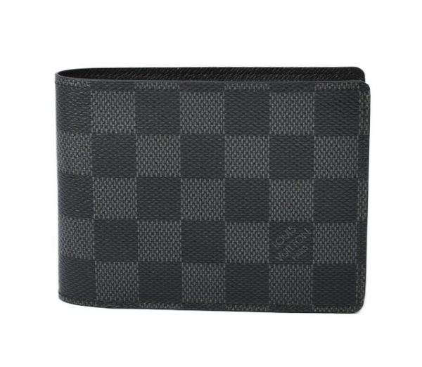 l 20 0010 1 Louis Vuitton Portefeuille Multiple Wallet Folding Graphite Black