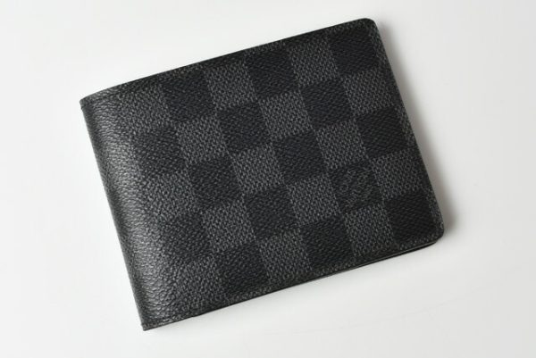 l 20 0010 2 Louis Vuitton Portefeuille Multiple Wallet Folding Graphite Black