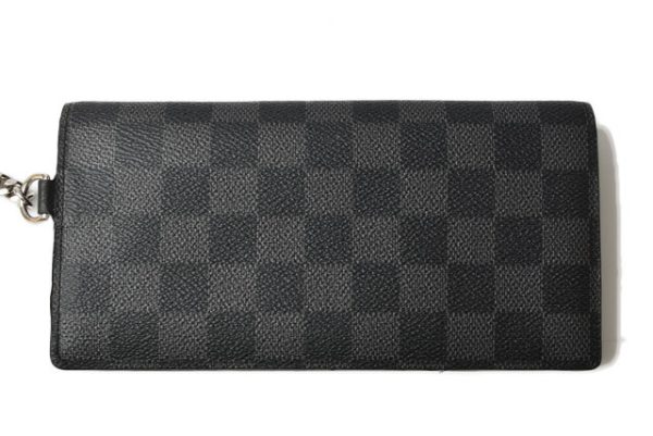 l 20 0016 3 Louis Vuitton Long Wallet Portefeuille Accordeon Damier Graphite