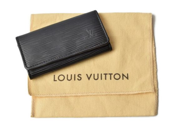 l 20 0018 8 Louis Vuitton Epi Noir 4 Key Case