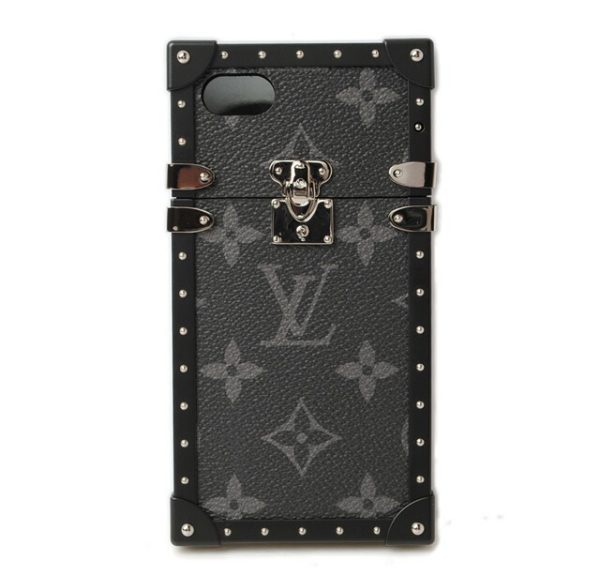 l m64489 1 Louis Vuitton Eye Trunk Monogram Eclipse iPhone Case Black