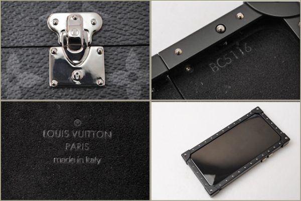 l m64489 5 Louis Vuitton Eye Trunk Monogram Eclipse iPhone Case Black