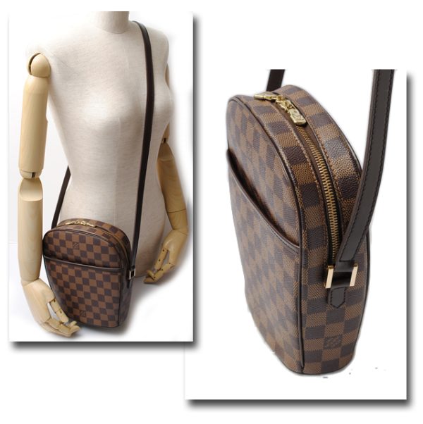 l no0430 5 Louis Vuitton Ipanema PM Shoulder Bag Damier Brown