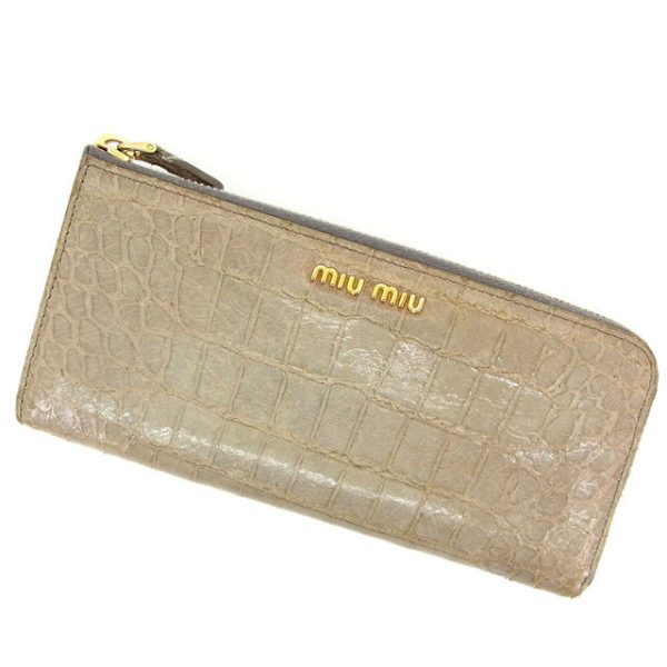 l260 Miu Miu long wallet L shaped blue