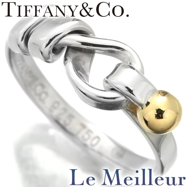 lety970 1 Tiffany Love Knot Hook Eye Combination Ring