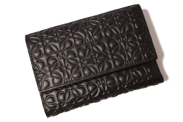 lo 18 003 2 Loewe TrifMini Wallet Calfskin Black