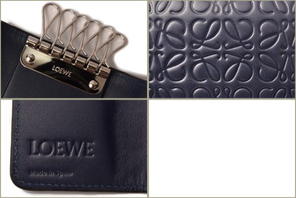 lo 18 m091 5 Loewe Key Case 6 Anagram Blue Blue