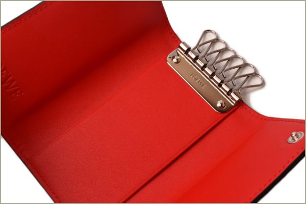 lo 18 m092 4 Loewe Anagram Key Case Primary Red