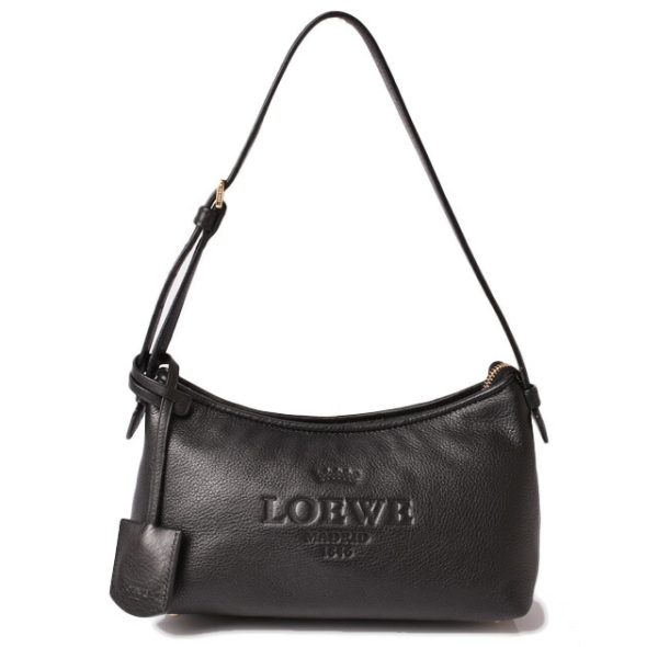 lo 19 003 1 Loewe Heritage Satchel Black