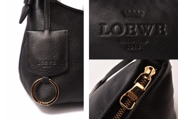 lo 19 003 3 Loewe Heritage Satchel Black