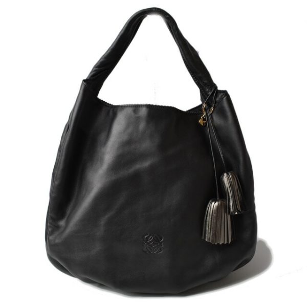 lo 19 007 1 Loewe Viento Shoulder Bag Black