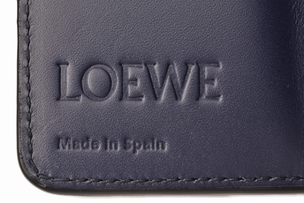 lo 19 m2920 6 LOEWE Key Case 6 Rows Calf Linen Blue