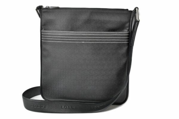 lo 20 002 3 Loewe Anagram Messenger Bag Black