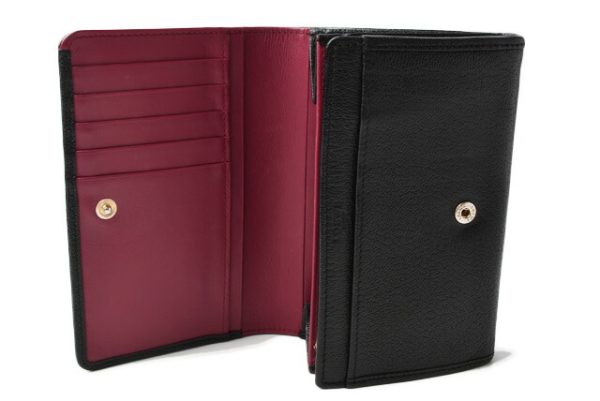 lo 20 005 6 Loewe Amazona Folding Wallet Goatskin Black Pink