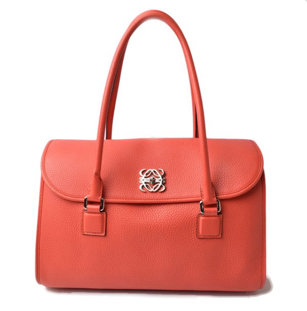 lo 201005 04 1 Loewe Anagram Tote Bag Coral Pink