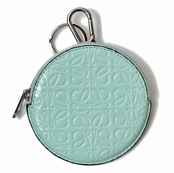 lo 201026 546 1 1 Loewe Coin Case Anagram Circle Baby Blue