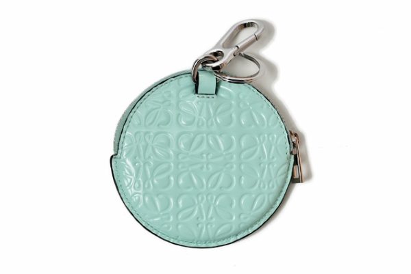 lo 201026 546 1 4 Loewe Coin Case Anagram Circle Baby Blue