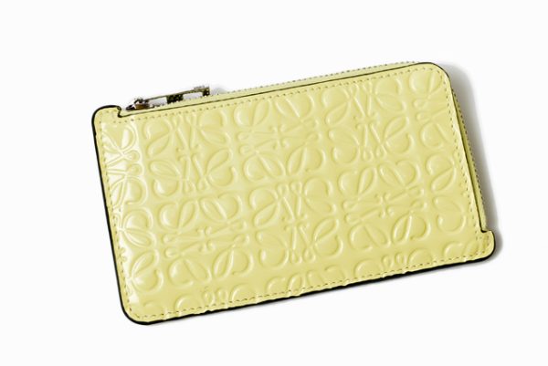 lo 201026 546 5 2 Loewe Anagram Mini Wallet Yellow