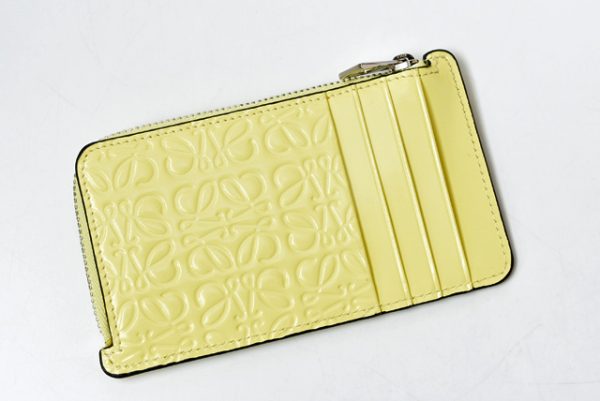 lo 201026 546 5 3 Loewe Anagram Mini Wallet Yellow