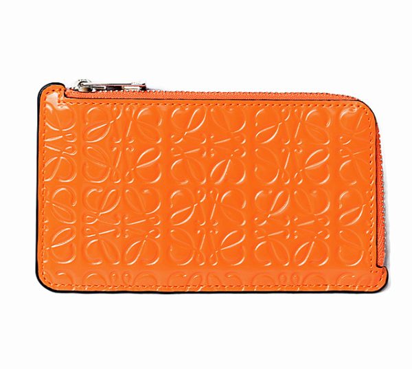 lo 201026 546 6 1 Loewe Anagram Mini Wallet Orange