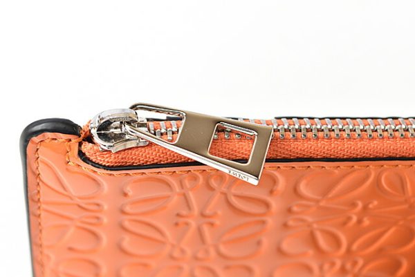 lo 201026 546 6 4 Loewe Anagram Mini Wallet Orange