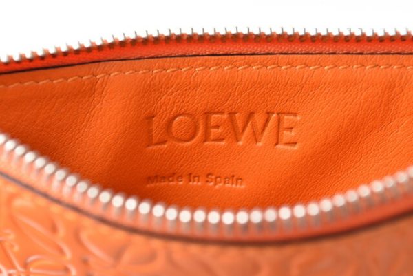 lo 201026 546 6 5 Loewe Anagram Mini Wallet Orange