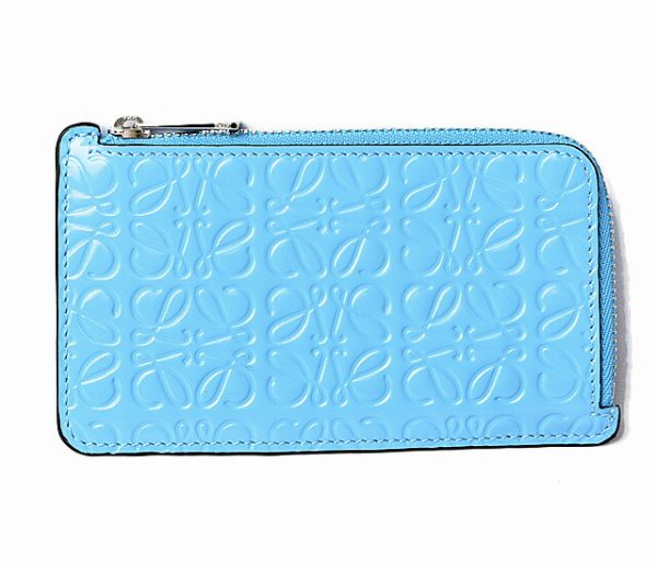 lo 201026 546 8 1 Loewe Anagram Mini Wallet Blue