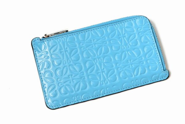 lo 201026 546 8 2 Loewe Anagram Mini Wallet Blue