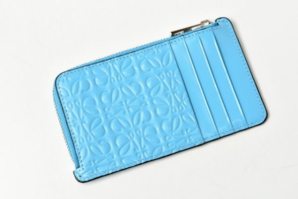 lo 201026 546 8 3 Loewe Anagram Mini Wallet Blue