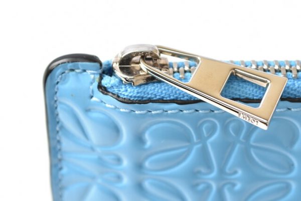 lo 201026 546 8 4 Loewe Anagram Mini Wallet Blue