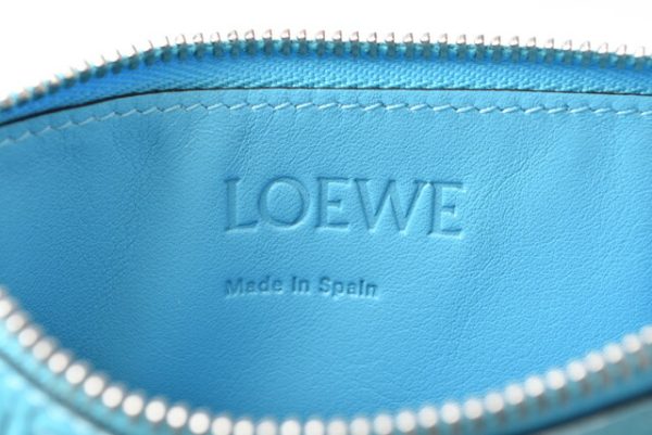 lo 201026 546 8 5 Loewe Anagram Mini Wallet Blue