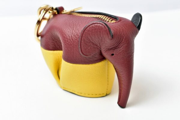 lo 201028 142 1 4 Loewe Elephant Charm Accessory Case Wine Yellow